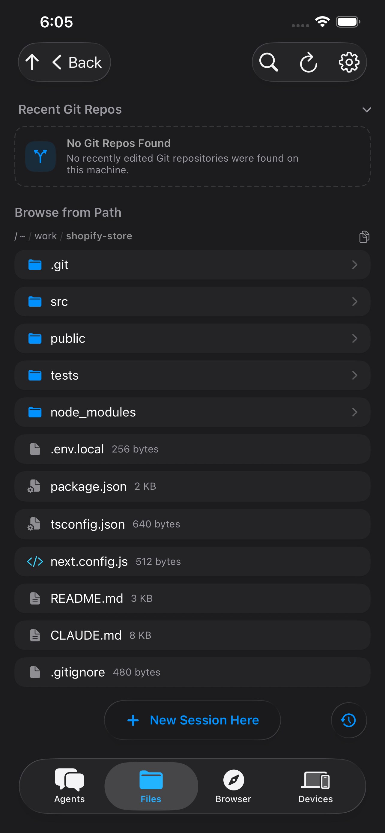 Browse files remotely